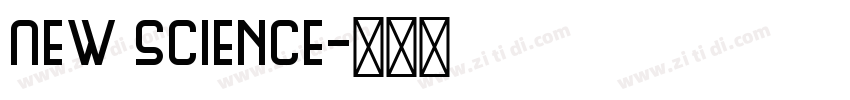 New Science字体转换
